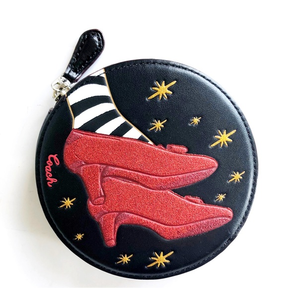 SOLD Coach x Wizard of Oz Ruby Slippers Coin Case NWOT - Picture 2 of 11